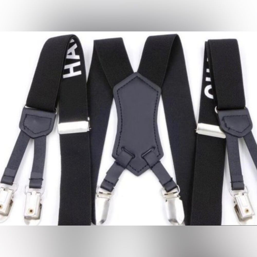 Designer Inspired Suspenders for Men and Women - Adjustable Elastic 1 inch Wide